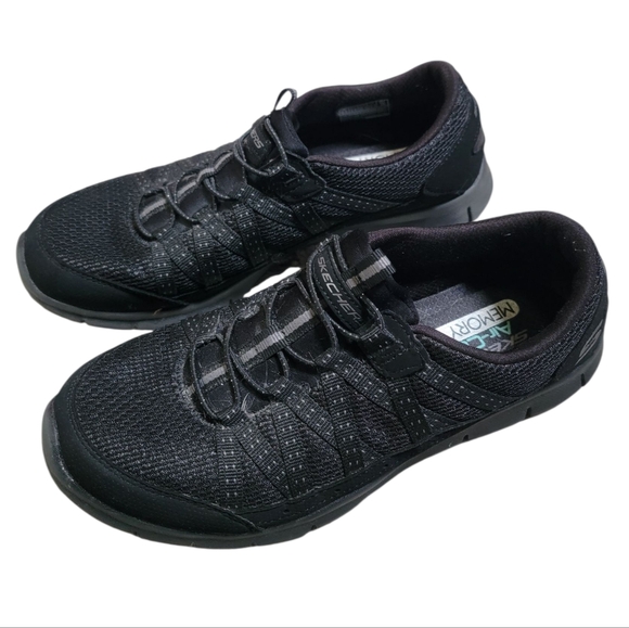 SKECHERS Women's Sport Active Gratis Strolling Slip-on Athletic Shoes - Picture 1 of 6